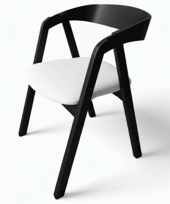 Oslo Solid Beech Chair Black – Nordic Minimalist Craftsmanship