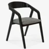 Oslo Solid Beech Chair Black – Nordic Minimalist Craftsmanship – 60 × 60 × 80 cm