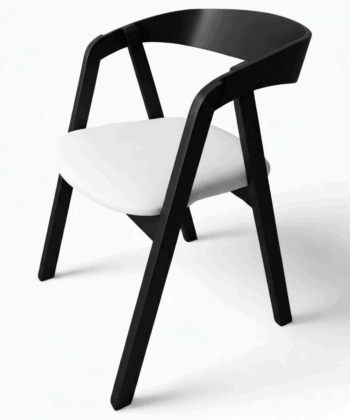Oslo Solid Beech Chair Black – Nordic Minimalist Craftsmanship