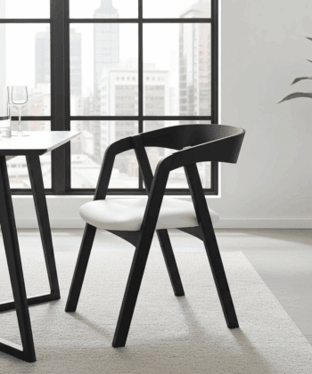 Oslo Solid Beech Chair Black – Nordic Minimalist Craftsmanship