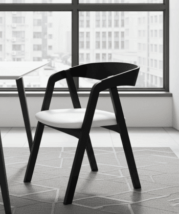 Oslo Solid Beech Chair Black – Nordic Minimalist Craftsmanship