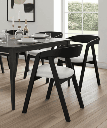 Oslo Solid Beech Chair Black – Nordic Minimalist Craftsmanship