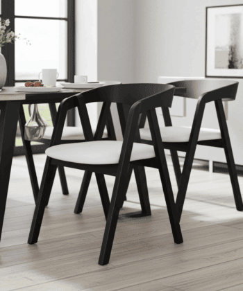 Oslo Solid Beech Chair Black – Nordic Minimalist Craftsmanship