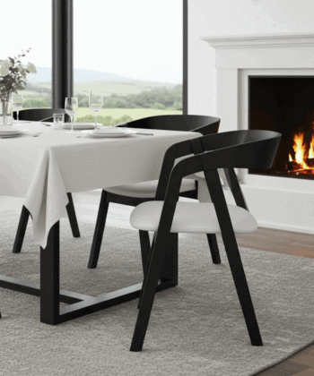 Oslo Solid Beech Chair Black – Nordic Minimalist Craftsmanship