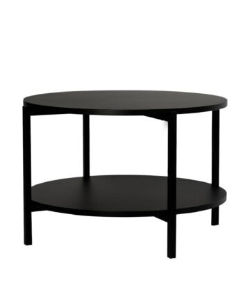 Tavello Dual-Level Oak Coffee Table – Modern Round Design