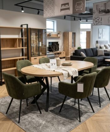 Orion Industrial Extendable Dining Table (Stone Oak) 140CM