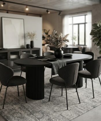 ELEMENTS Extendable Round Laminate Dining Table – Custom European Quality