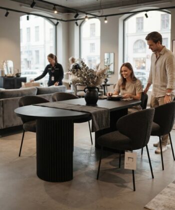ELEMENTS Extendable Round Laminate Dining Table – Custom European Quality