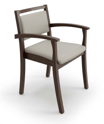VITO Stackable Wooden Armchair – Upholstered Comfort