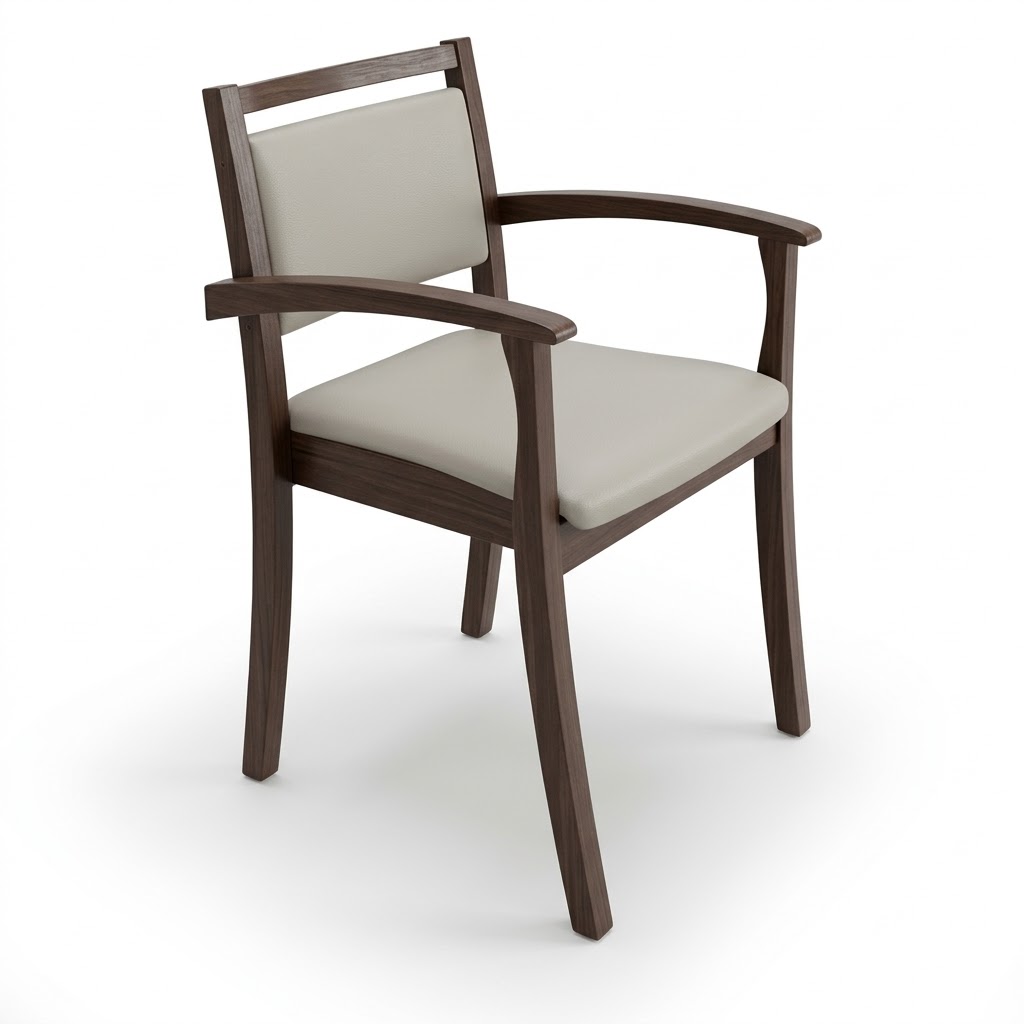 VITO Stackable Wooden Armchair – Upholstered Comfort