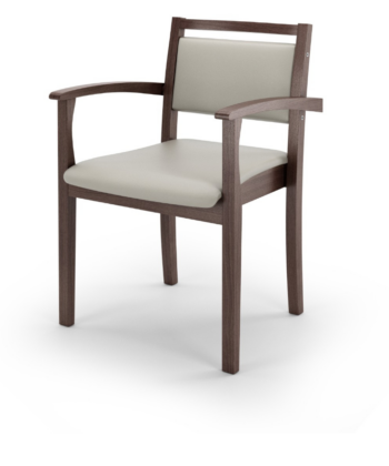 VITO Stackable Wooden Armchair – Upholstered Comfort