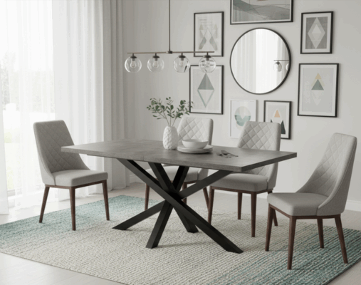Urban Loft Extendable Dining Table – Laminated Top