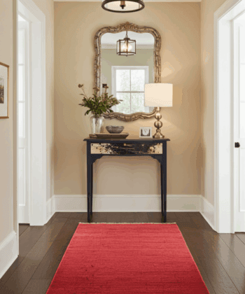 Artisan Restored Console Table – Black & Gold