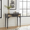 Artisan Restored Console Table – Black & Gold
