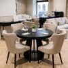 Axis  Black Extendable Dining Table – 100–140cm
