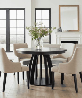 Axis  Black Extendable Dining Table – 100–140cm