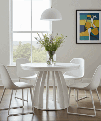Axis Extendable Dining Table – Cashmere, 100–140cm