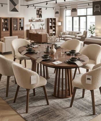 Tovo Extendable Round Dining Table (100 / 140 / 180 cm) &ndash; Custom European Quality