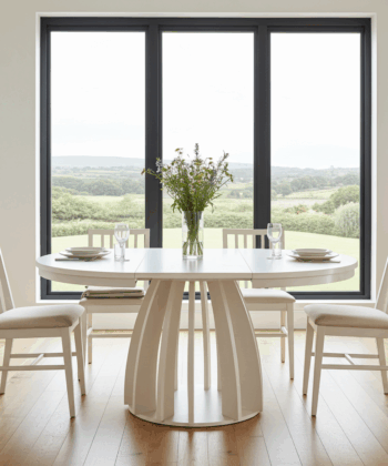 Tovo Extendable Dining Table – Cashmere, 100–140cm