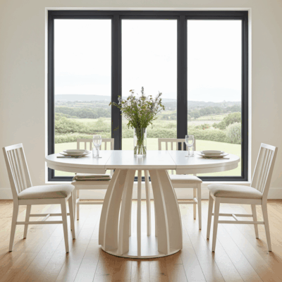 Tovo Extendable Dining Table – Cashmere, 100–140cm