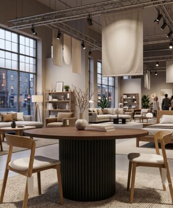 ELEMENTS Extendable Round Laminate Dining Table – Custom European Quality