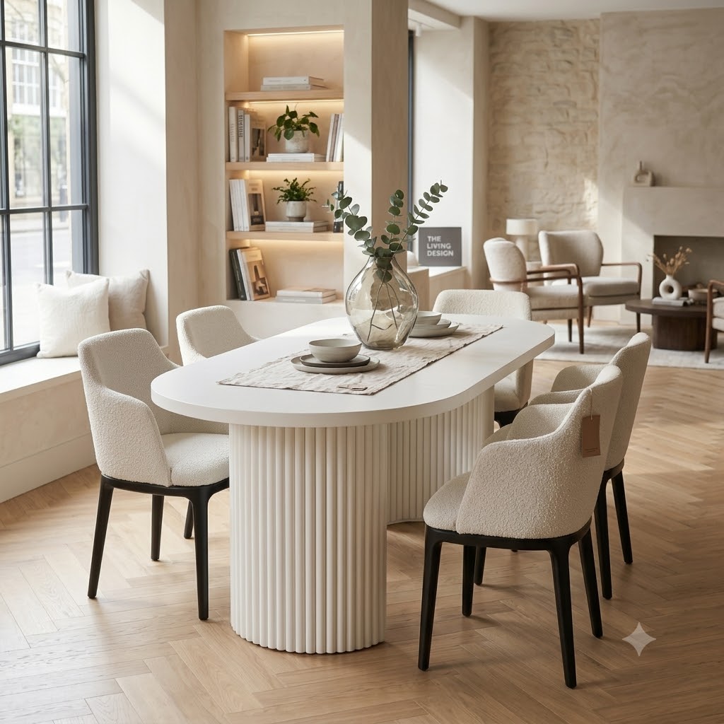 ELEMENTS Extendable Round Laminate Dining Table – Custom European Quality