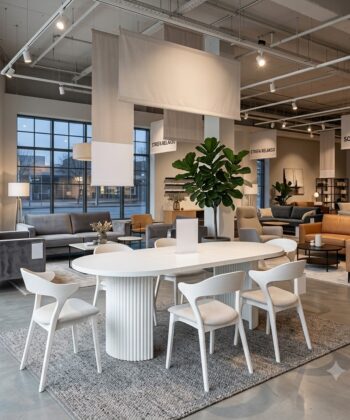 ELEMENTS Extendable Round Laminate Dining Table – Custom European Quality