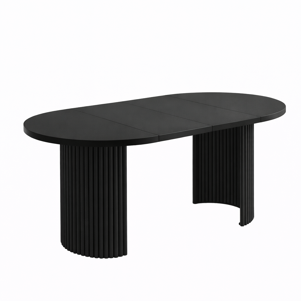 ELEMENTS Extendable Round Laminate Dining Table – Custom European Quality
