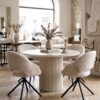 ELEMENTS Extendable Table – Cashmere, Steel Frame, Laminated 140cm