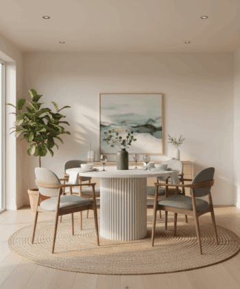 ELEMENTS Extendable Table – Cashmere, Steel Frame, Laminated 140cm