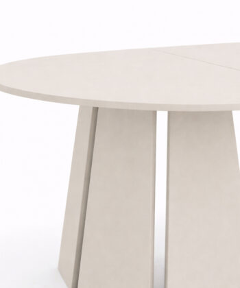 Sterling Extendable Round Dining Table – Black, Solid Wood, 100–140 cm, Custom Finish