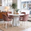 Sterling Extendable Round Dining Table – Cashmere 100 to 140cm
