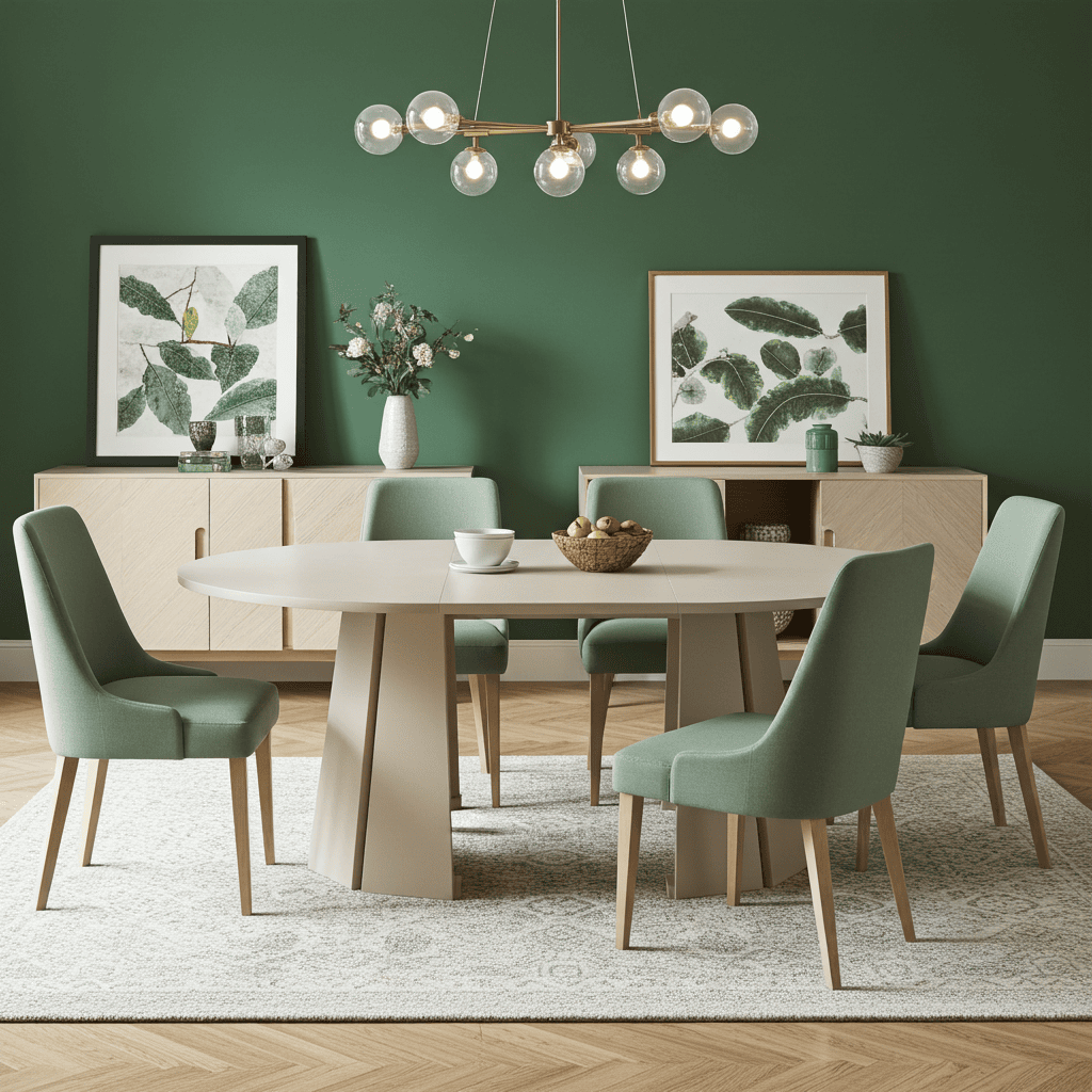 Sterling Extendable Round Dining Table – Cashmere 100 to 140cm