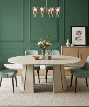 Sterling Extendable Round Dining Table – Cashmere 100 to 140cm