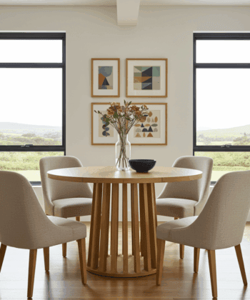 Tovo Extendable Round Dining Table (100 / 140 / 180 cm) – Custom European Quality