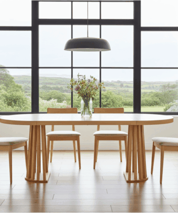Tovo Extendable Round Dining Table Laminated  100-140cm