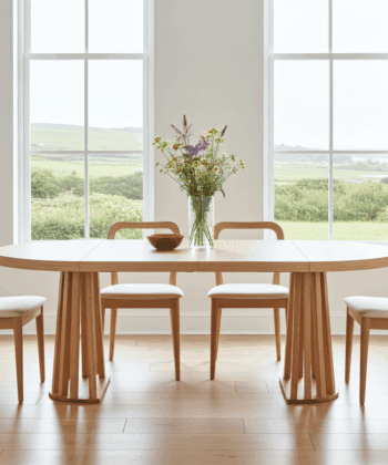 Tovo Extendable Round Dining Table Laminated  100-140cm