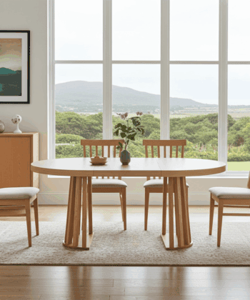 Tovo Extendable Round Dining Table Laminated  100-140cm