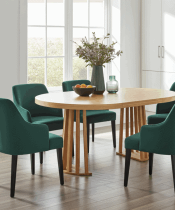 Tovo Extendable Round Dining Table Laminated  100-140cm