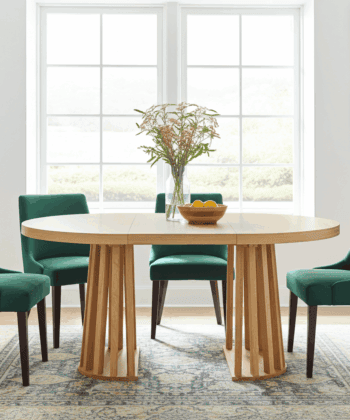 Tovo Extendable Round Dining Table Laminated  100-140cm