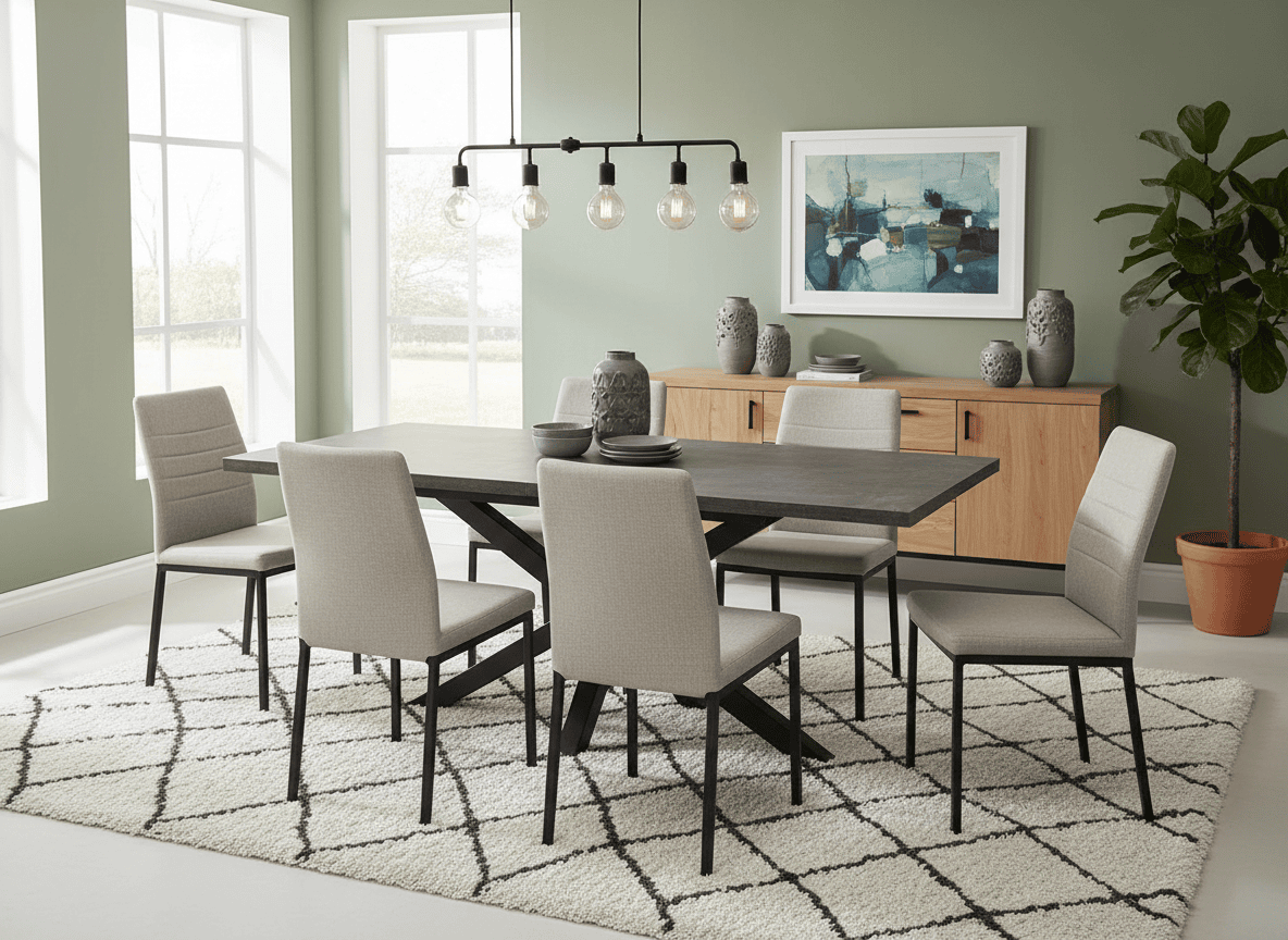 Urban Loft Extendable Dining Table – Laminated Top 150x80 to 190