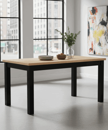 Versatile ExtendMax Dining Table – Solid Beech Legs 120x70cm