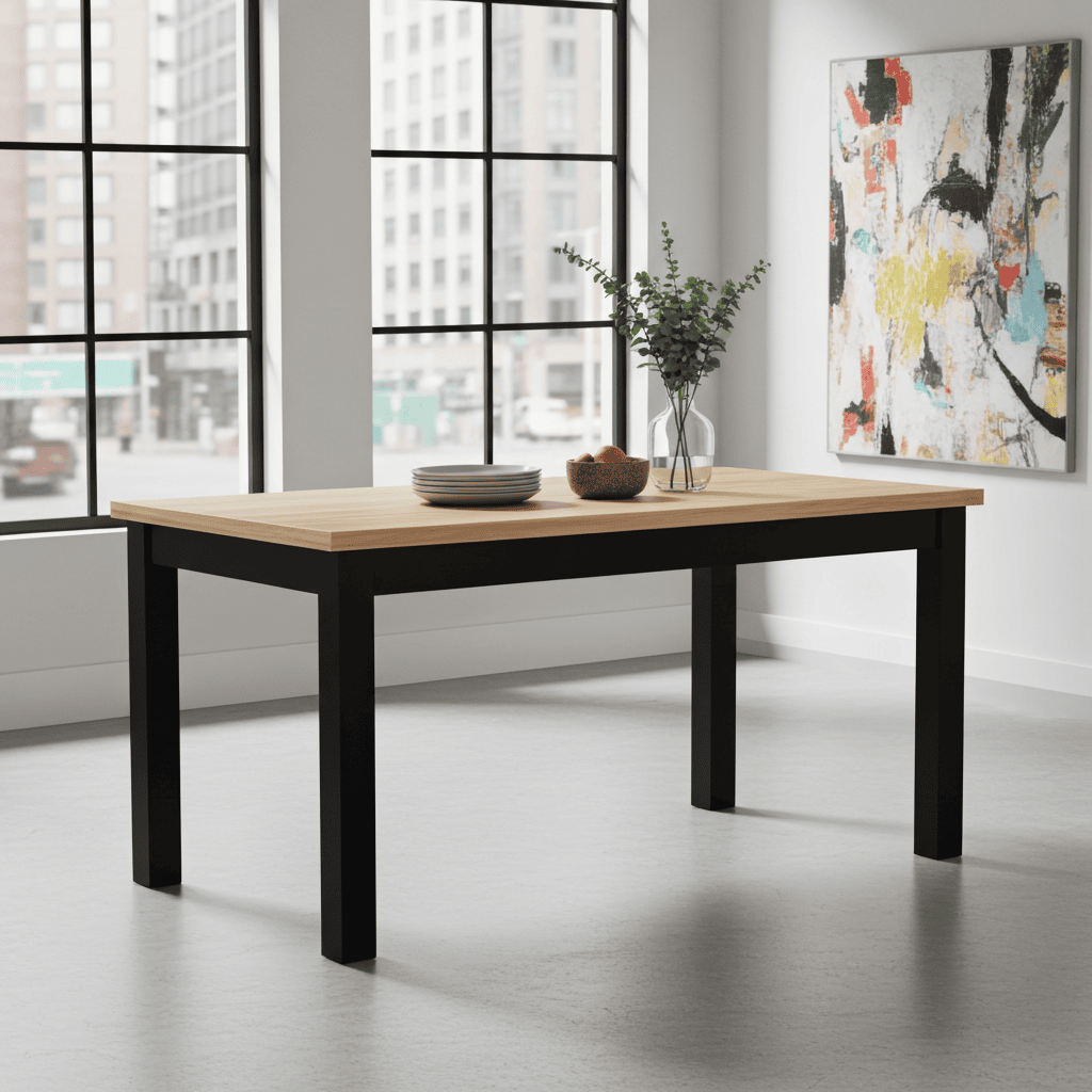 Versatile ExtendMax Dining Table – Solid Beech Legs 120x70cm