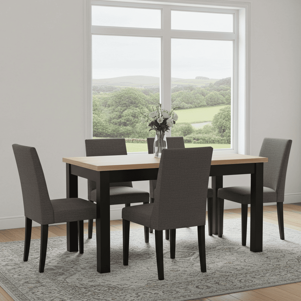Versatile ExtendMax Dining Table – Solid Beech Legs 120x70cm