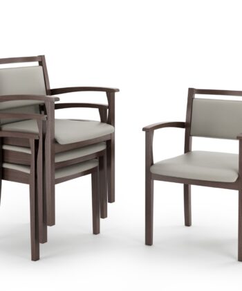 VITO Stackable Wooden Armchair – Upholstered Comfort