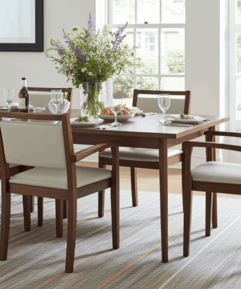 VITO Stackable Wooden Armchair – Upholstered Comfort