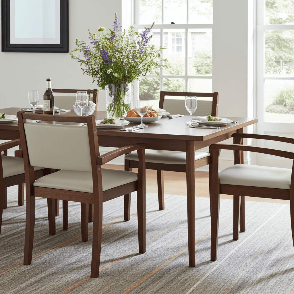 VITO Stackable Wooden Armchair – Upholstered Comfort