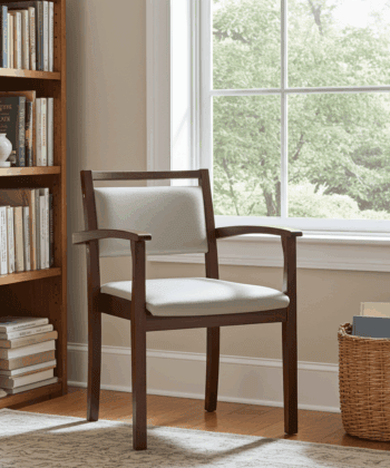 VITO Stackable Wooden Armchair – Upholstered Comfort