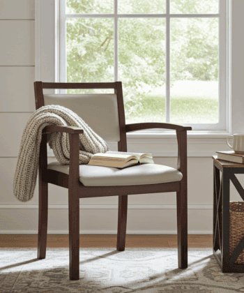 VITO Stackable Wooden Armchair – Upholstered Comfort