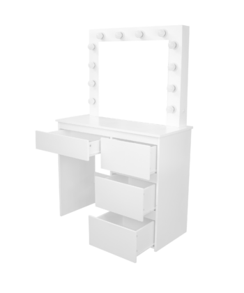 EmmaGlow White LED Makeup Desk Vanity